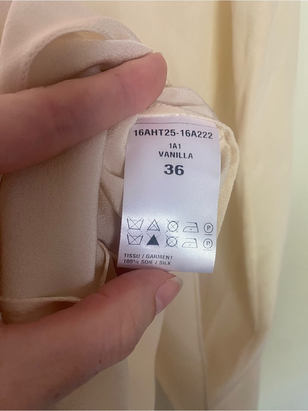 Chloé vanilla silk tank size 36 - Picture 5 of 5